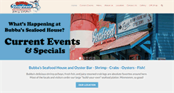 Desktop Screenshot of bubbasseafoodhouse.com